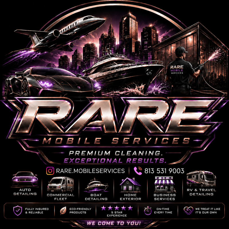 Rare Mobile Services — premium mobile detailing across Tampa Bay